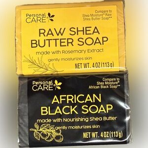 Raw Shea Butter and African Black Soap Duo